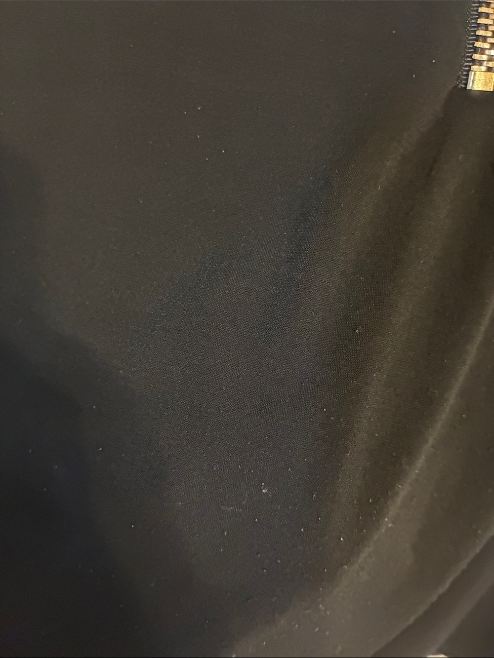 Philosophy Black Short-Sleeve V-Neck Zip Top with Gold Hardware - Picture 4 of 5